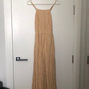 Zara gingham midi dress